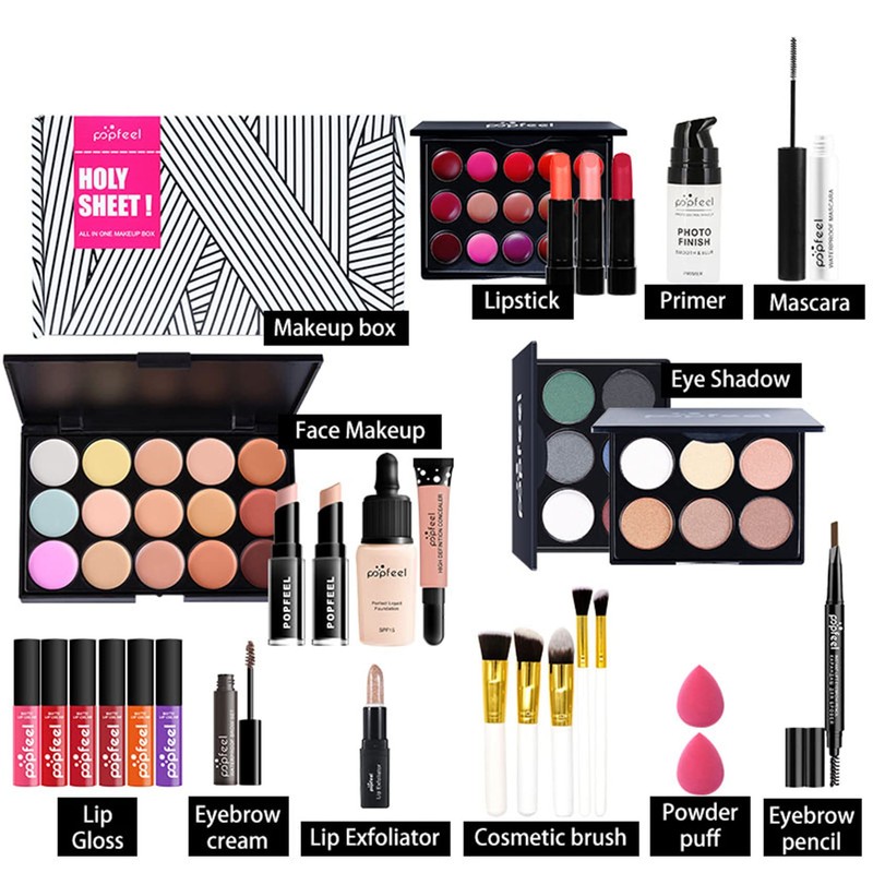 Joyeee All-in-One Makeup Gift Set Travel Makeup Kit Complete Starter