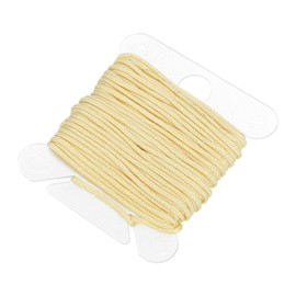 sourcing map Braided Lift Shade Cord, 0.8mm 5.5 Yards Roman Shades Cord Braided Nylon Cord String Necklace Bracelet String Cord for Roman Blind Shade Rollers DIY Craft, Beige