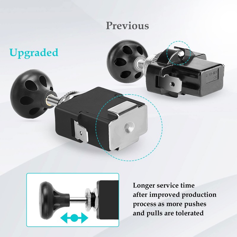 10L0L Universal Golf Cart Headlight Push Pull Switch for EZGO,