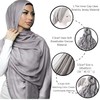 Faticinfa - Juego de gorro de hiyab de viscosa con