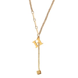 Gold Chain Waterproof for Women, Adjustable Letters Golden Chain Ladies, Jewellery for Girls and Teenage Women