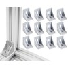 12Sets 4040 Series Aluminum Extrusion Connectors,12pcs 4040 Aluminum Profile Corner