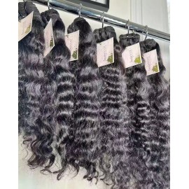Wholesale Raw Double Drawn Cambodian Hair 100% Cuticle Aligned Human Hair Raw Single Donor Loose Wave Raw Hair Bundles Vendorscolor: Natural wave, Stretched Length: 22"