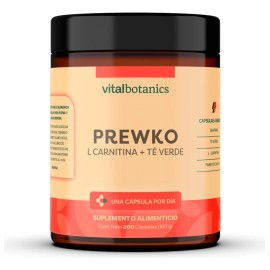 🔥💪 VitalBotanics Pre Workout | L-Carnitina + Té Verde | 200 Cápsulas | Energía y Rendimiento