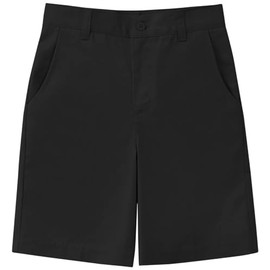 Classroom School Uniforms Girls' Big Flat Front Short, Black, 7