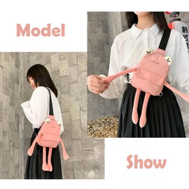 AWUXINE Cute Frog Crossbody Bag Unique Sling Shoulder Bag Backpack One Strap Messenger Plush Daypack