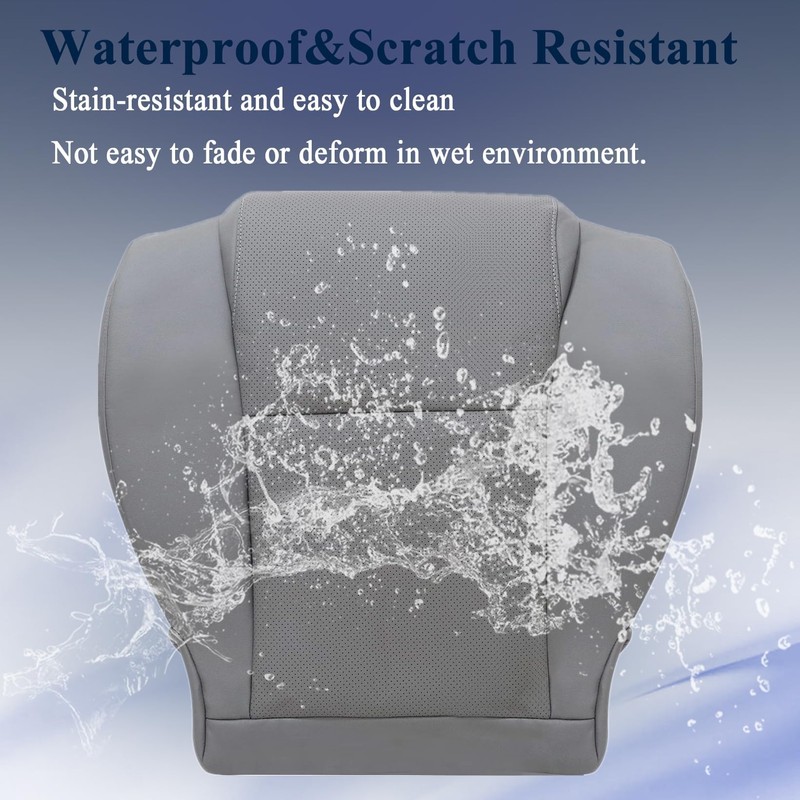 NLQR Front Driver or Passenger Bottom Replacement Perforated Seat Cover