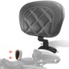 FOVPLUE Rider Backrest,Adjustable Driver Backrest Pad Kit fits for Harley