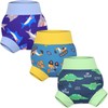 MooMoo Baby Reusable Swim Diapers 3 Pcs Waterproof Swimming Diapers