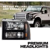 G-PLUS Headlights Assembly, Compatible with 2005 2006 2007 Ford F250