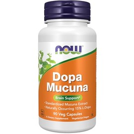 NOW DOPA Mucuna,90 Veg Capsules
