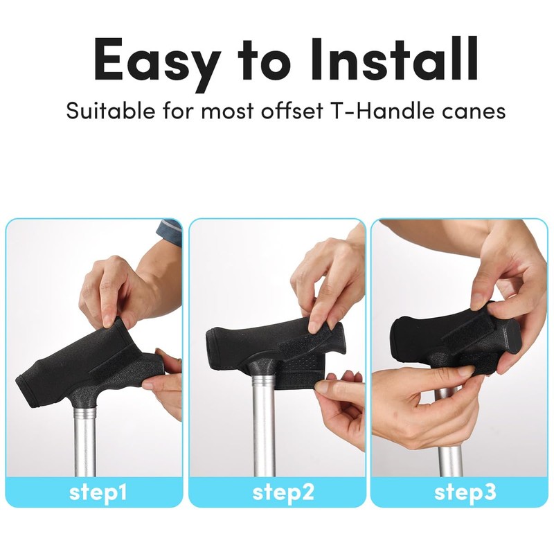 Walking Cane Handle Cover - Canes Handle Cushion‌ for Seniors