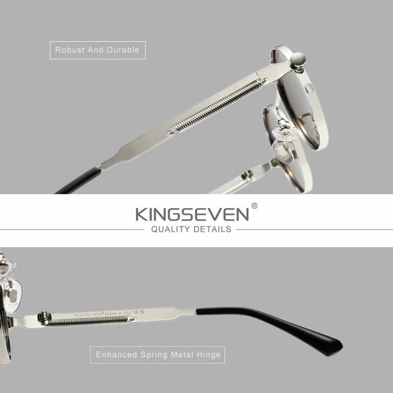 Gafas De Sol Polarizadas Estilo Steampunk Retro De Kingseven