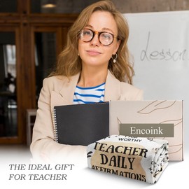 Encoink Teacher Gifts for Women - Teacher Blanket with Daily Affirmations Messages, Gifts for Teachers, Teacher Appreciation Gifts(50"X60")