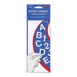 Creative Start Repositionable Adhesive Sign Letter, White (098194)
