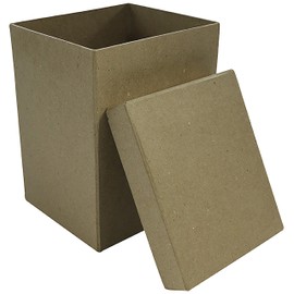 Décopatch - Ref BT044C - Tall Rectangular Box - Papier Maché Object to Decorate - 14 x 12 x 17cm - Decorate with Décopatch Papers & PaperPatch Glue, Glitter, Paints