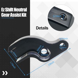 KMBNTU Ez Shift Neutral Gear Assist Kit Compatible with Harley 17 Late Touring and 18 Late Softail M8 Baggers Black