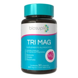 Biosuple Magnesio Cápsulas 600mg Sabor X90 Libre Gluten Vegano