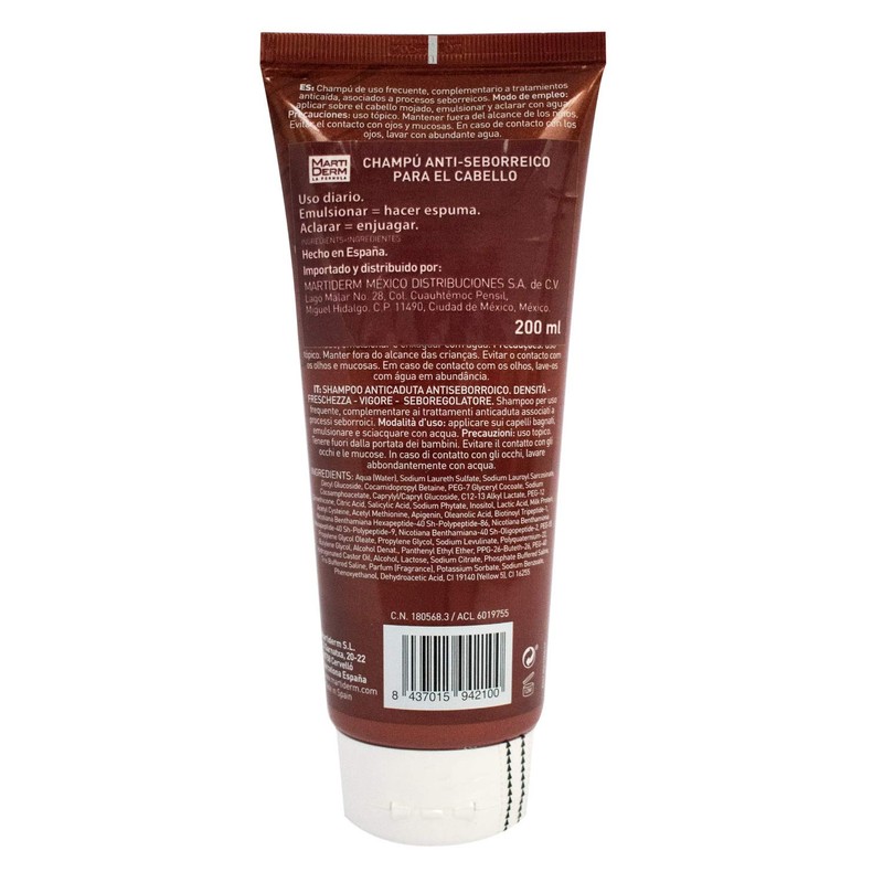 Martiderm Anti-sebum Anti Hair-loss Shampoo 200ml