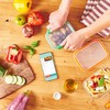 Mastrad Stor'eat Glasboxen - Innovative Aufbewahrungsboxen mit Handy-App - Lebensmittel