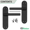 EAI Internal Door Handle | Matt Black | Olbia Lever