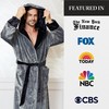 Luxurious Plush Bathrobe - Men's Robes with Hood - Comfortable