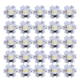 25Pcs 5V LED Chips 200LM 3W High Power LED Lamp Beads for DIY Lighting FixturesCold White 10000K