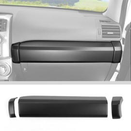 Voodonala for 4Runner ABS Passenger Decoration Side Dash Dashboard Ornamental Panel Trim for 2010-2024+ Toyota 4Runner Interior Accessories 3pcs Matt Black