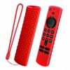 Red Silicone Remote Cover Case Replacement for Smart Voice Remote