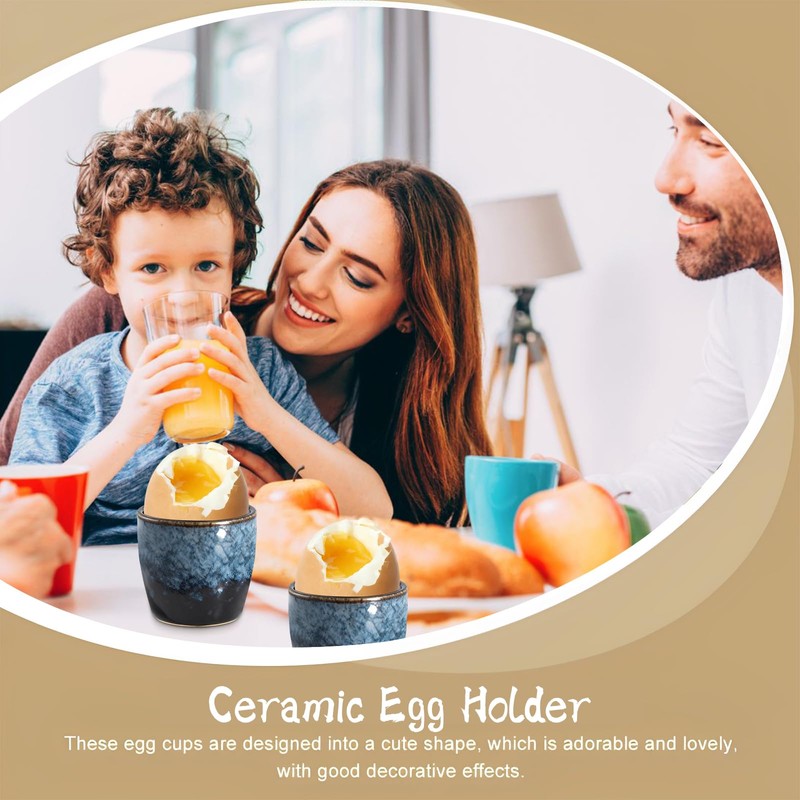 Tianher Egg Cups, Set Of 4 Ceramic Egg Cup Ceramic
