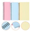 Lurrose 3Pcs Colorful Index Cards Notebooks 4.9X3 Inch Small Spiral