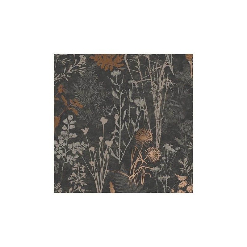 Superfresco Easy Organics Papel pintado negro y cobre