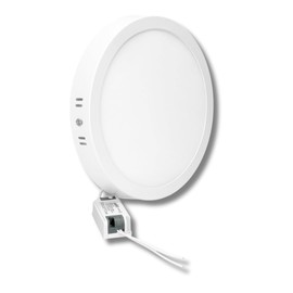 Jandei LED Round Recessed Ceiling Light | Flat Panel Ultra Slim 210mm Downlight | 18W 1440LM 4200K Neutral White | for Home Kitchen Office Shop Industrial Use