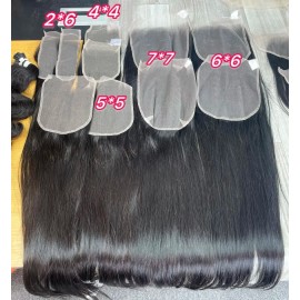 HD Lace Frontal Brazilian Human Hair 4x4 6x6 5x5 HD Lace Closure With Baby Hair Bundles With Hd Swiss Lace Frontal Burmese Wavecolor: straight, stretched length: 10inches, toupee size: 13x4