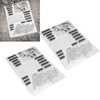 2Pcs Clear Stamp English Words Pattern Clear Safe Reusable TPR