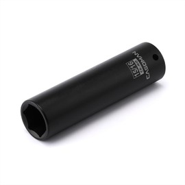 CASOMAN 1/2-Inch Drive Extra Deep Socket (15/16"), CR-MO, SAE, 6-Point, Extra Long