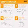 iBathUK Traditional Chrome Towel Ring Holder Wall Mount Round Bathroom