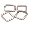 Metal Rectangle Ring Buckles Square Strap Webbing Belt Rings for