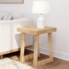 Plank+Beam Classic Square Side Table, Slim Side Table for Living