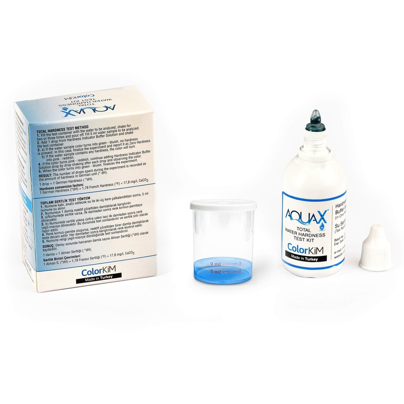 Total Water Hardness Test for Pool, Aquarium, and Drinking Water,