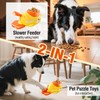 Juguetes Interactivos para Perros, Comedero Lento Tipo Rompecabezas para Perros,