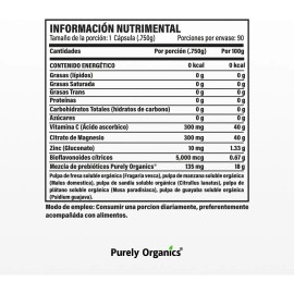 Vitamina C24h De Liberación Prolongada | 90 Cápsulas | Purely Organics