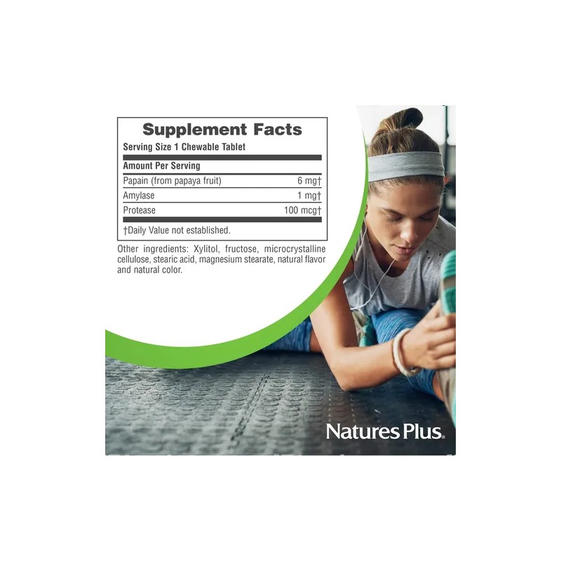 Naturesplus Enzimas De Papaya Con Papain 6 Mg Tabletas 180