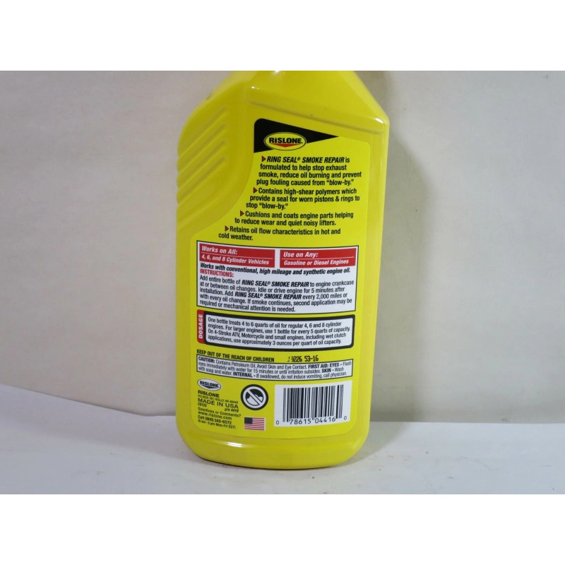 Rislone 4416 High Mileage Formula Ring Seal® Smoke Repair 16oz.