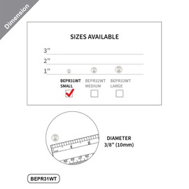 WGV Small White Plastic Pearl Beads in 1 LB Bag, 0.4"(10 mm), Approx 720 Pearls, No Holes, Vase Filler, Loose Table Scatter, Art Crafts