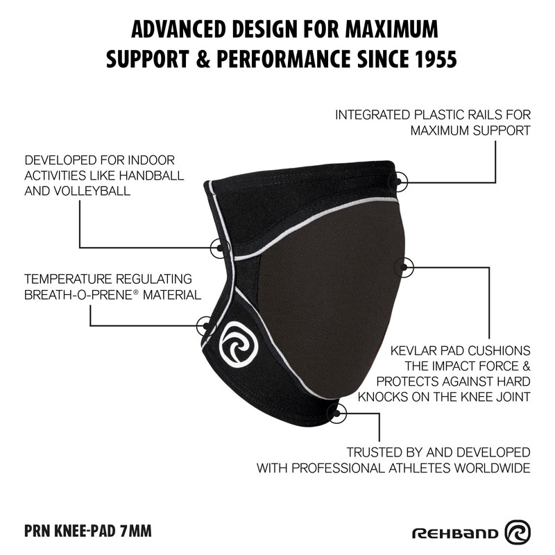 Rehband PRN Knee Pad, Professional Handball Pad, Volleyball Pad, Knee