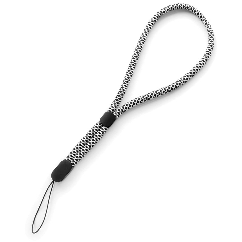 trage.band® Short Adjustable Wrist Strap Pack of 4 Black/White