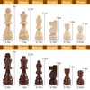 Gothink Chess Set Board Games for Adults, 15'' Handcrafted Wooden