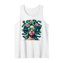 Medusa Hippie Psychedelic Snakes Greek Mythology Tank Top