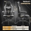 400lbs Big and Tall Fabric Gaming Chair with Massage and